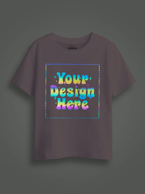 Pink Rainbow Reflective Kids Customize Tshirt - Image 1