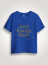 Royal Blue Rainbow Reflective Kids Customize Tshirt - Image 2