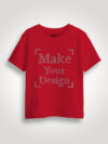 Red Reflective Print Customize Kids Tshirt - Image 2