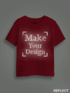 Red Reflective Print Customize Kids Tshirt - Image 3