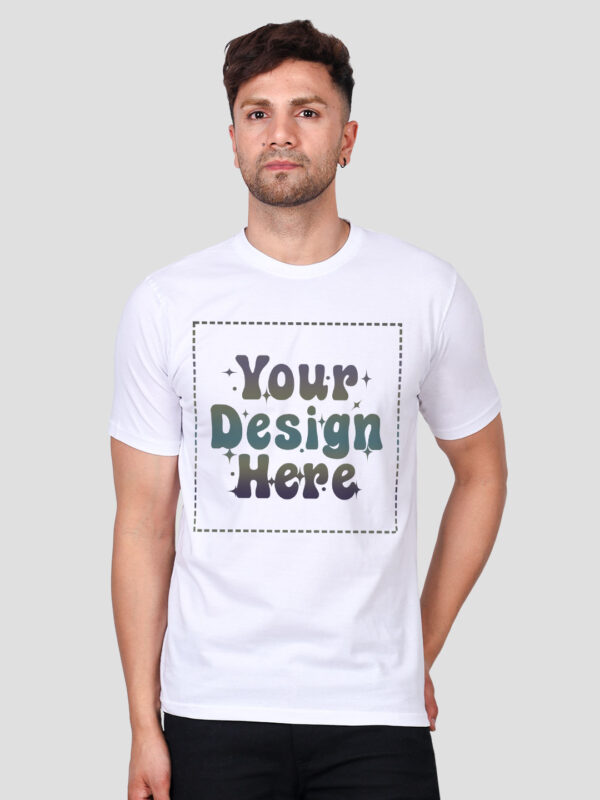 White Rainbow Reflective Man Customize Tshirt - Image 4