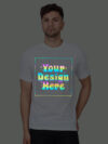 White Rainbow Reflective Man Customize Tshirt