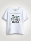 White Rainbow Reflective Kids Customize Tshirt - Image 2