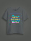 White Rainbow Reflective Kids Customize Tshirt