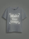 White Reflective Print Customize Kids Tshirt