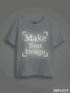White Reflective Print Customize Kids Tshirt - Image 3