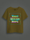 Yellow Rainbow Reflective Kids Customize Tshirt