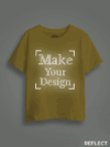 Yellow Reflective Print Customize Kids Tshirt - Image 3
