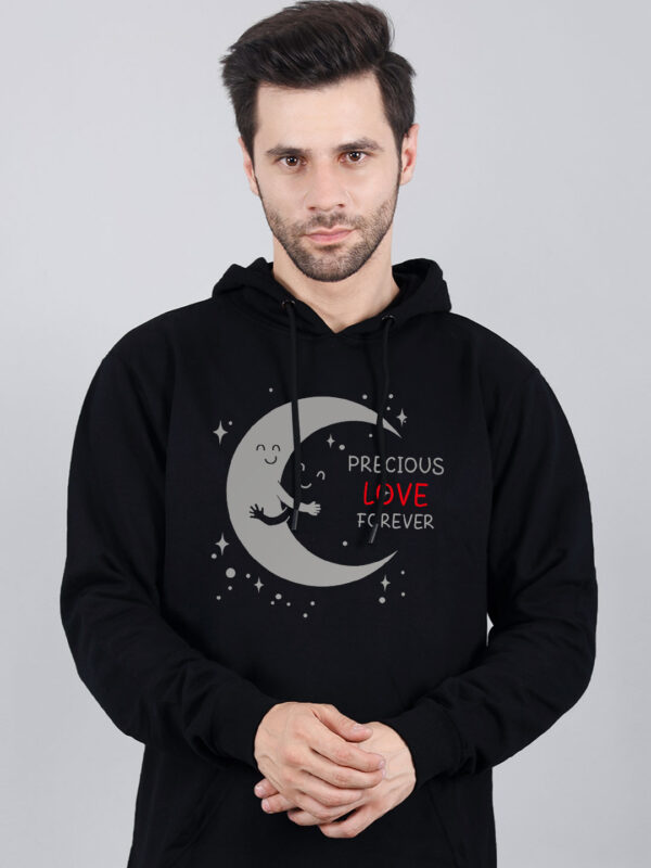 Moon Loves Night Reflective Man Hoodie - Image 2
