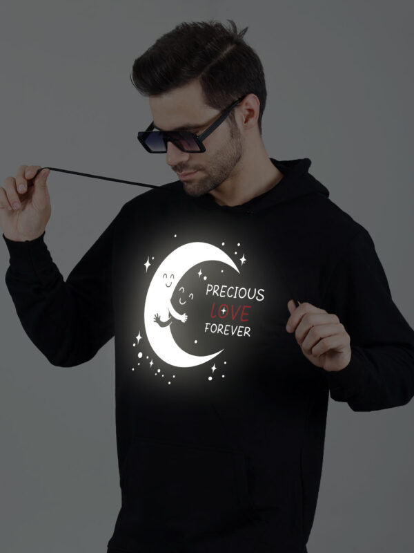 Moon Loves Night Reflective Man Hoodie - Image 5