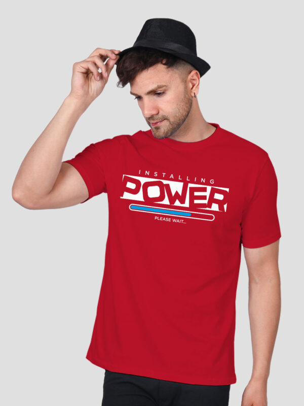 Installing Power Men T-shirt - Image 1