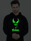 Venom Stylish Glow in Dark Man Hoodie - Image 3