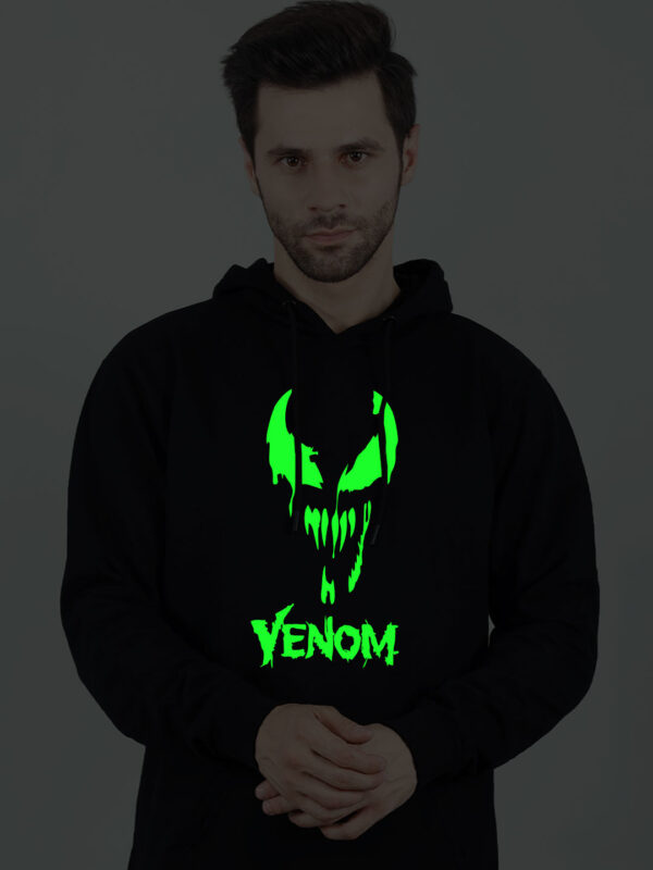 Venom Stylish Glow in Dark Man Hoodie - Image 3