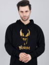 Venom Stylish Hoodie Metalic Gold Print