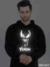 Venom Stylish Reflective Man Hoodie