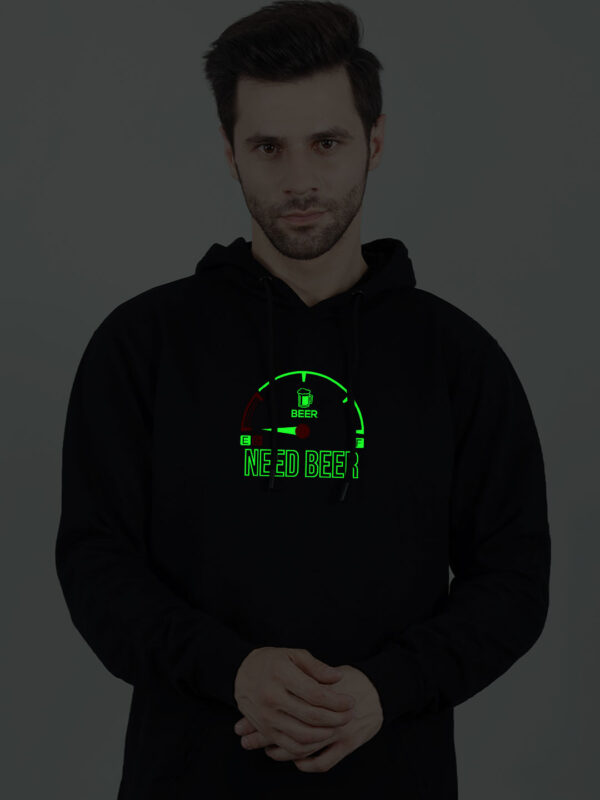 Need Beer Glow in Dark Man Hoodie - Image 3