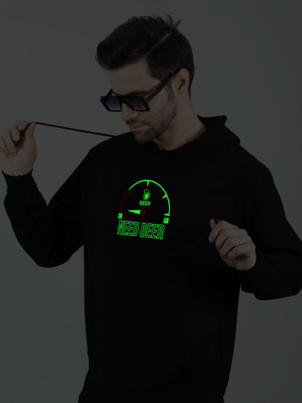 Need Beer Glow in Dark Man Hoodie - Image 5