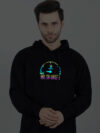 Need Beer Rainbow Reflective Man Black Hoodie