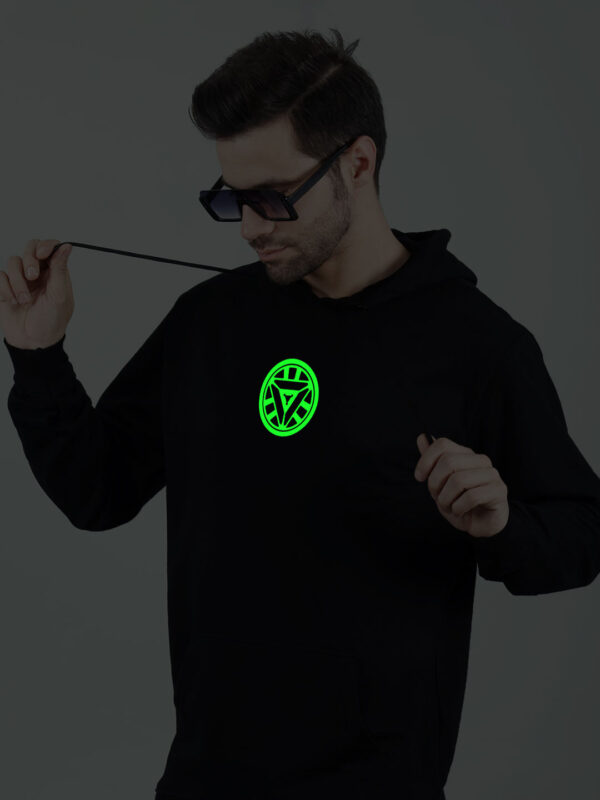 Arc Reactor  Glow in Dark Man Hoodie - Image 5