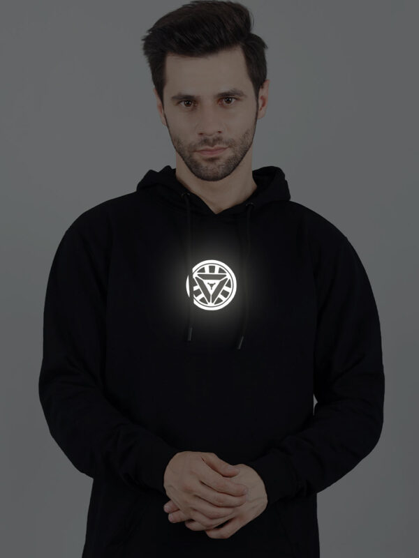Arc Reactor  Reflective Man Hoodie - Image 3