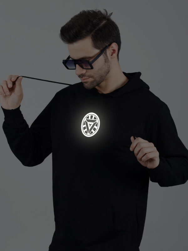 Arc Reactor  Reflective Man Hoodie - Image 5