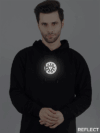 Arc Reactor  Reflective Man Hoodie