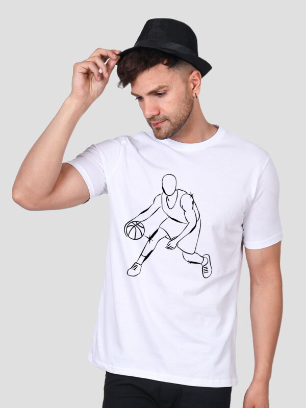 Basket Ball player Men T-shirt - Image 1