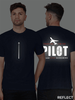 Nblue Cotton Pilot Men Reflective T-shirt