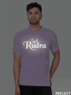 Lavender Cotton Rudra Name Men Reflective T-shirt