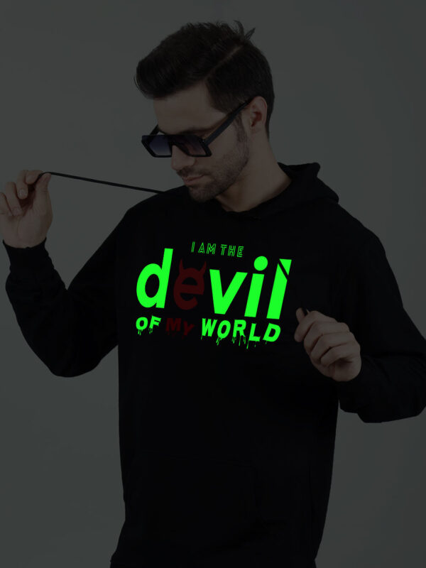 Devil Glow in Dark Man Hoodie - Image 5