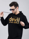 Devil Hoodie Metalic Gold Print - Image 2