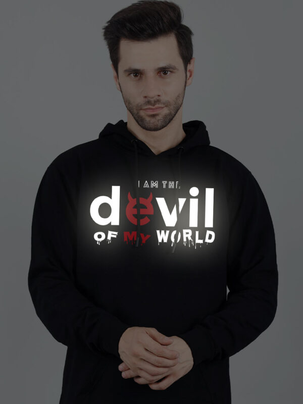 Devil Reflective Man Hoodie - Image 3