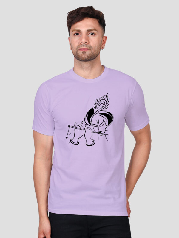 Flute Krishna Men T-shirt - Image 1