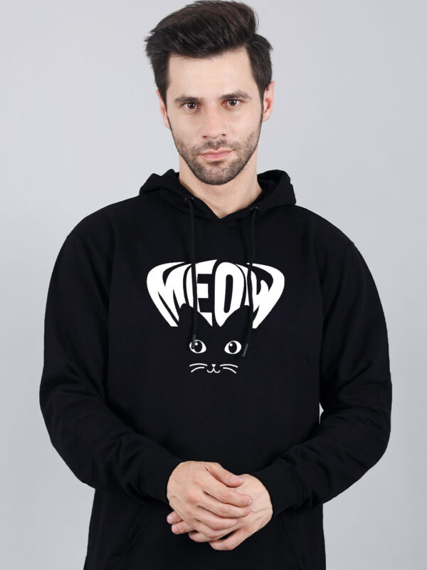Meow Cat Eye Glow in Dark Man Hoodie - Image 2