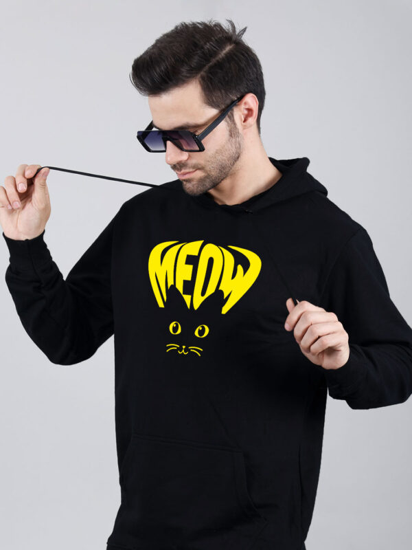 Meow Cat Eye Man Hoodie Printed - Image 1