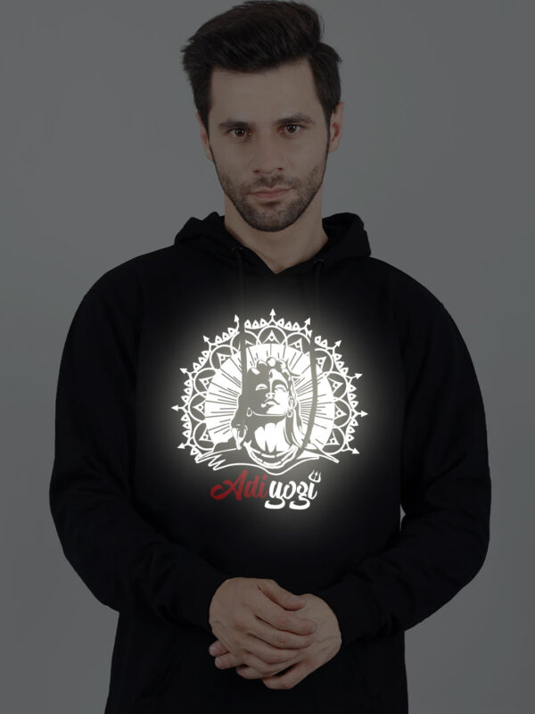 Adiyogi Reflective Man Hoodie - Image 3