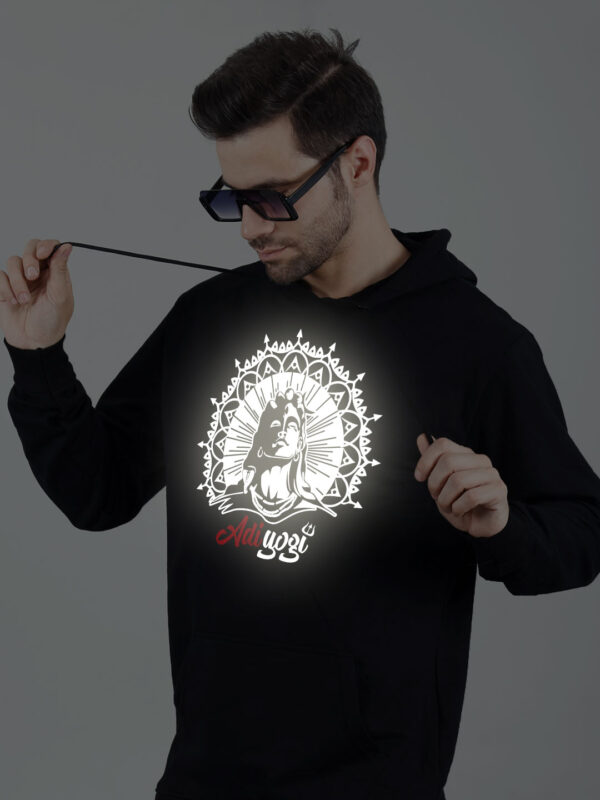 Adiyogi Reflective Man Hoodie - Image 5