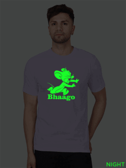 Lavender Cotton Jerry Men Glow in Dark T-shirt