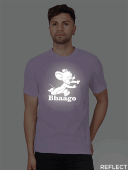 Lavender Cotton Jerry Men Reflective T-shirt