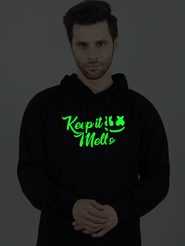 Keep it Mello Glow in Dark Man Hoodie - Image 3
