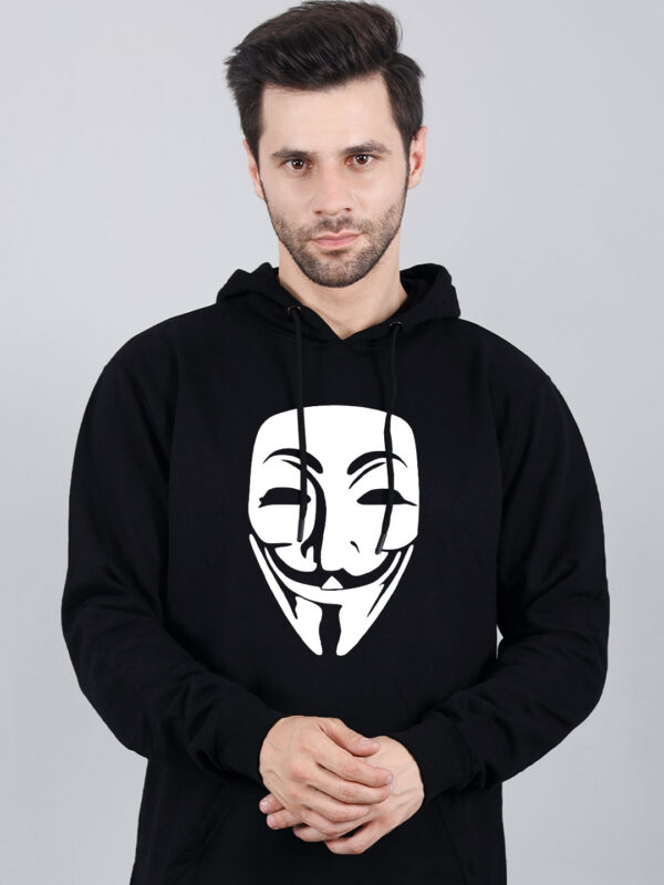Hacker Face Man Hoodie Printed - Image 2