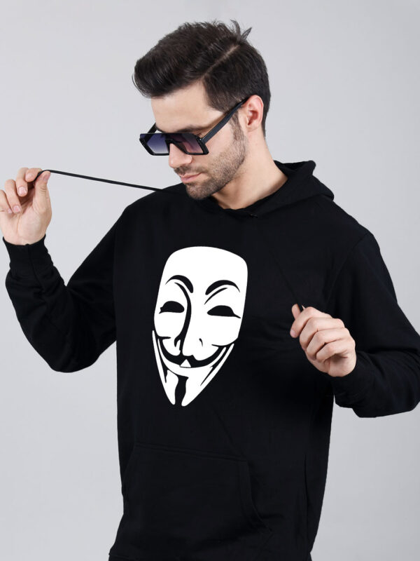 Hacker Face Man Hoodie Printed - Image 1
