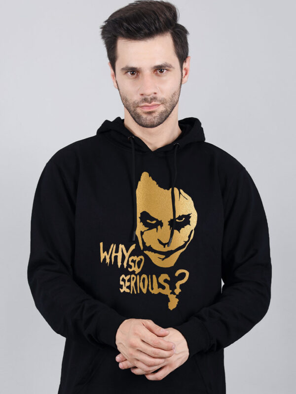Joker Hoodie Metalic Gold Print - Image 1