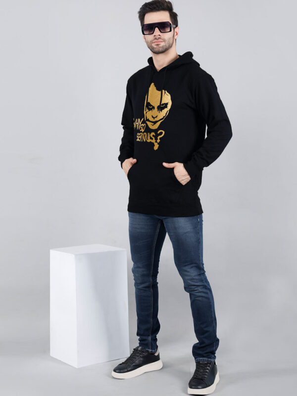 Joker Hoodie Metalic Gold Print - Image 3
