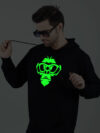 Monkey Face Glow in Dark Man Hoodie - Image 5