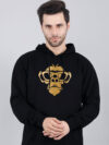 Monkey Face Hoodie Metalic Gold Print