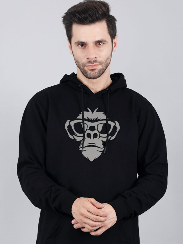 Monkey Face Reflective Man Hoodie - Image 2
