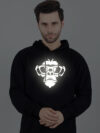 Monkey Face Reflective Man Hoodie - Image 3