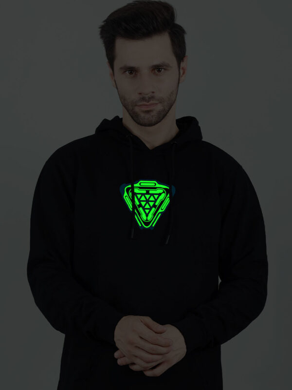 Arc Reactor Glow in Dark Man Hoodie - Image 3