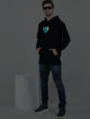 Arc Reactor Rainbow Reflective Man Black Hoodie - Image 5